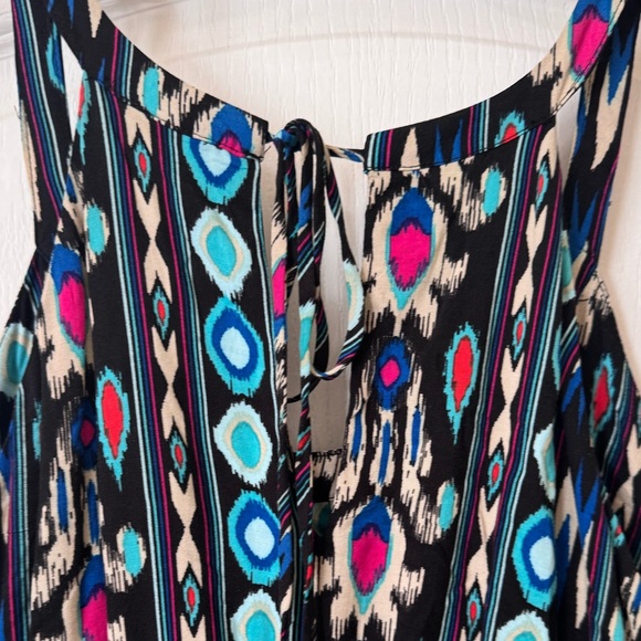 HALTER DRESS MOSSIMO. TIES ON BACK, ELASTIC WAIST, FLOWY RUFFLED HEM. BOHO. NWT - Picture 8 of 14